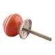 Orange Striped Small Ceramic Dresseer Knobs