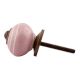 Pink Striped Small Ceramic Knobs Online 