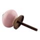Pink Striped Small Ceramic Knobs Online 