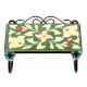 Forest Green And White Leaf Ceramic Flower Tiles Hooks