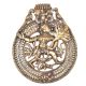Brass Hanuman under Sheshnag Wall Hanging