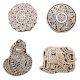 Set of 4 Piece New Mix Wooden Printing Block