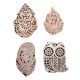 Set of 4 Piece New Mix Wooden Printing Block