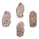 Set of 4 Piece New Mix Wooden Printing Block
