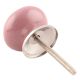 Lavender Striped Ceramic Cabinet Knob