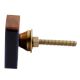 Square Wooden And Resin Cabinet Knob Online