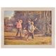Three Children Going to the Forest Poster and Print