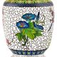 Cloisonne Enamel Vase Decorated with Bird And Crackled Flowers Design