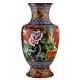 Red Handpainted Cloisonne Vase