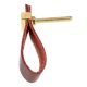Cherry Faux Leather Pull Knob