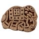 Set of 1 Piece New Wooden Printing Block