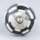 Black And White Ceramic Floral Dresser Knob