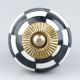 Black And White Ceramic Floral Dresser Knob
