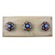 Mustard Flower Flat Ceramic Wooden Hook 