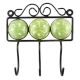 Sage Green Ceramic Floral Tiles Hooks 