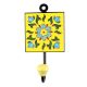 Turquoise Floral Ceramic Tiles Hook