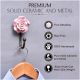 Pink Flower Ceramic Wall Hook