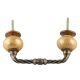 Golden Solid Cearmic Cut Bridge Handles