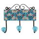 Forest Green Leaf Ceramic Tile Hook