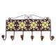 Pea Green Flower Ceramic Tile Hook