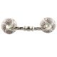 White With Brown Marigold Etched Ceramic Cut Bridge Handle Online