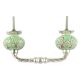Pea Green Etched Ceramic Floral Cut Bridge Handle Online
