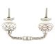White Pattern Etched Ceramic Cut Bridge Handle Online