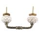 White Pattern Etched Ceramic Cut Bridge Handle Online