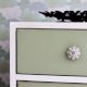 Cream Crackle Ceramic Melon Drawer Knob