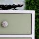 Cream Crackle Ceramic Melon Drawer Knob