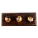 Brown And Black Ceramic Wooden Hook