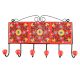 Red Base Yelow Wheel Flower Ceramic Tile Hook