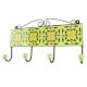 Pea Green Dotted Flower Ceramic Tile Hook