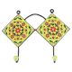 Pea Green Tiny Flower Ceramic Tile Wall Hook