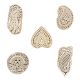 Set of 5 Piece New Mix Wooden Printing Blocks