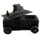 Carved Vintage Handcrafted Old Nandi Wooden Spice Box