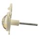 Roman Watch Inside Glass And Metal Drawer Knob