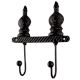 Decorative Black Iron Wall Hooks