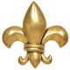 Vintage Brass French Flower Basket Door Knocker