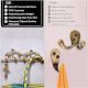 Brass Wall Hooks Hanger Birds On Tree Branch With 5 Hooks