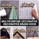 Brass Wall Hooks Hanger Birds On Tree Branch With 5 Hooks