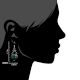 92.5 Sterling Silver Earrings Mint Green Jade Hook Earrings