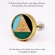 Tricolor Brass Resin And Wood knobs