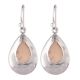 92.5 Sterling Silver Earrings Multi Colored Stone Dangler Earrings