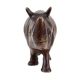 Hand Made Brass Hippo Animal Statue With Detailed Carving