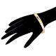 92.5 Sterling Silver Bracelet Adjustable Kadaa With Insect Logo And Gold Plating
