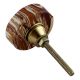 Brown Texture Stone Brass Cabinet knob