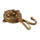 Round Tribal Face Twin Hook Wall Hanging