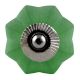 Green Frosted Melon Glass Drawer Knobs