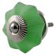 Green Frosted Melon Glass Drawer Knobs